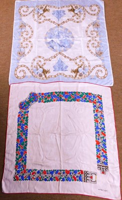 Lot 113 - An Escada and a Must de Cartier scarf, each...