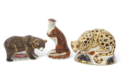 Lot 11 - Royal Crown Derby Models including; playful...