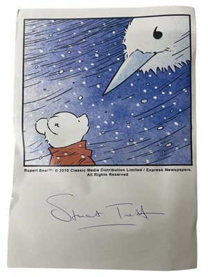 Lot 16 - An A5 printed image of Rupert the Bear,...