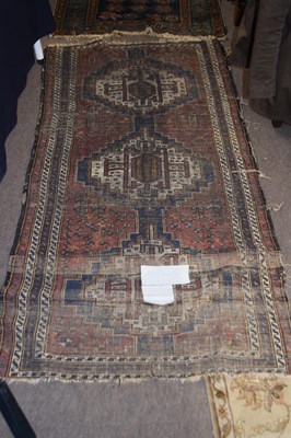 Lot 606 - A 19th Century Middle Eastern wool floor rug...