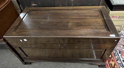 Lot 492 - A 20th Century mahogany and camphor wood...