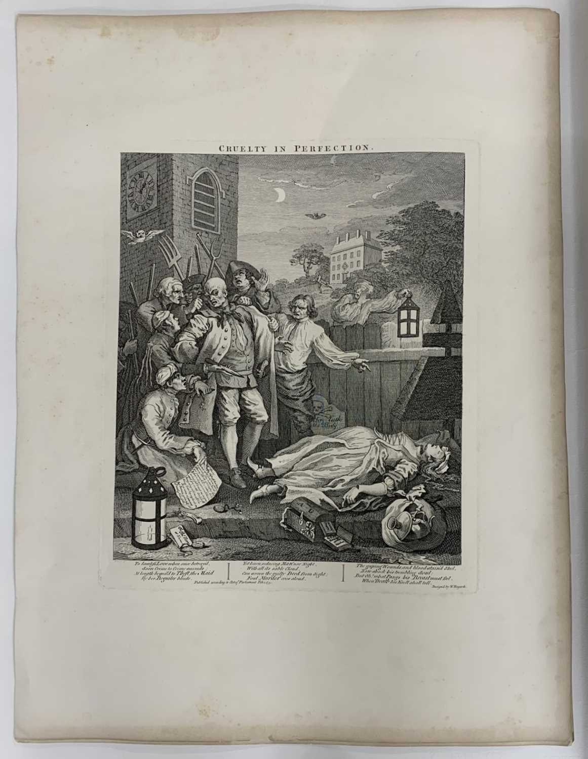 Lot 7 - After William Hogarth (1697-1764), The Four...