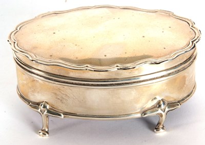 Lot 5 - An early 20th Century silver ring box of...
