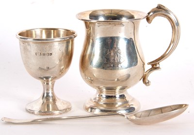 Lot 19 - Mixed Lot:  A small silver christening tankard...