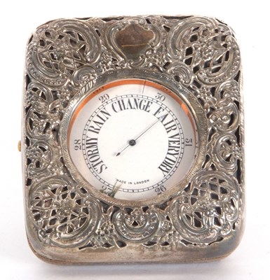Lot 28 - An Edwardian silver framed and leather Goliath...