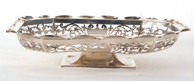 Lot 63 - An Edwardian silver bread basket of...
