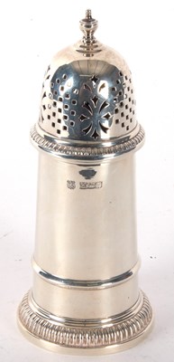 Lot 71 - An Elizabeth II silver caster of lighthouse...