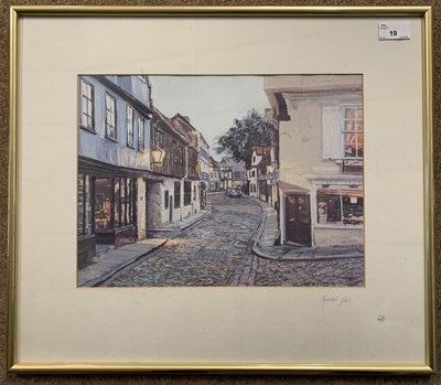 Lot 19 - Margaret Glass (British,b.1950), Elm Hill,...