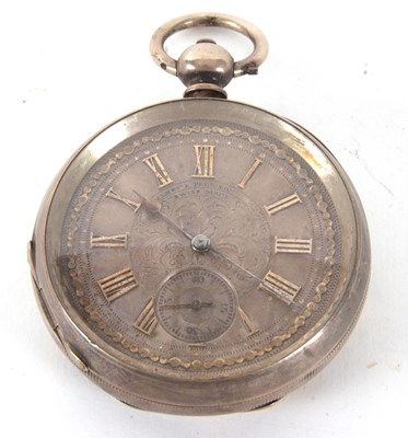 Lot 252 - A Henry E Peck of London white metal pocket...