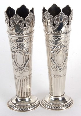 Lot 162 - A pair of early 20th Century solid silver...