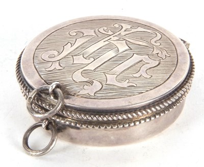 Lot 174 - A George V silver travelling Catholic Holy...
