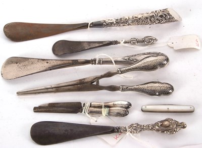 Lot 198 - Mixed Lot: Four early 20th Century silver...