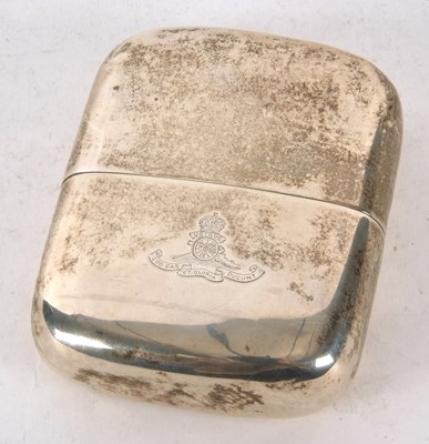 Lot 226 - An Edwardian silver two part hip flask,...