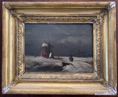 Lot 30 - Dutch School, circa 19th century, Winter...