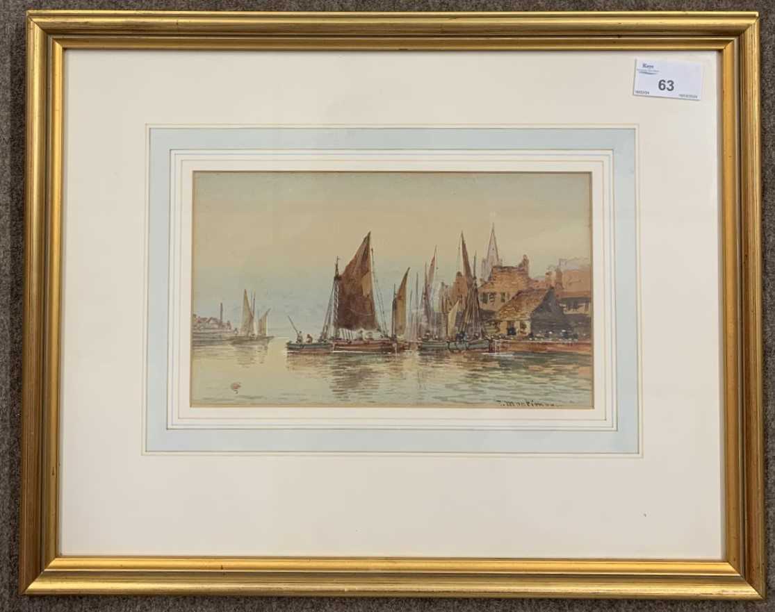 Lot 63 - Thomas Mortimer (act.1880-1920), "The River...