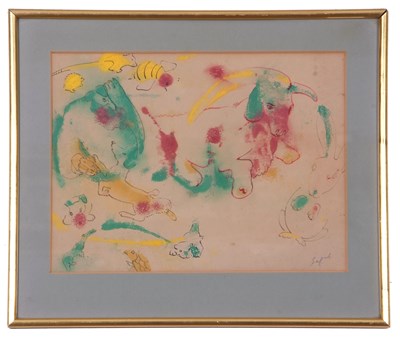 Lot 103 - Hyman Segal (1914-2004), mixed media on paper,...