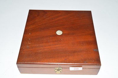 Lot 259 - Case containing 16 various stained ivory...