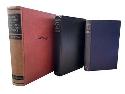 Lot 84 - ERNEST HEMINGWAY: 3 titles: THE FIFTH COLUMN...