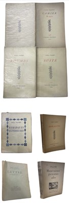 Lot 597 - PAUL VALERY: REMARQUES EXTERIEURES (EXTERNAL...
