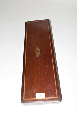 Lot 263 - Willie Holt & Sons baize lined mahogany case...