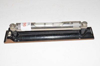 Lot 266 - Adjustable metal mounted snooker table spirit...