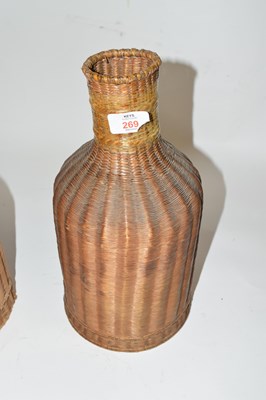 Lot 269 - Antique wicker basket contaner for billiard...