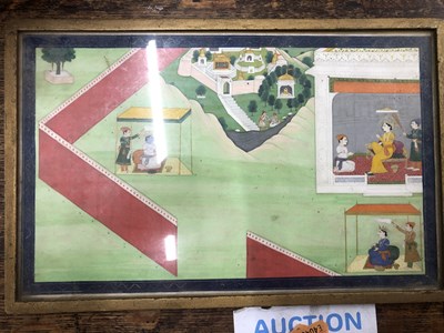 Lot 106 - Indian / Persian School, four gouache on laid...