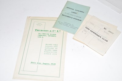 Lot 274 - Mixed ephemera comprising a Thurston & Co...