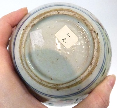 Lot 253 - A Chinese jar with polychrome decoration with...
