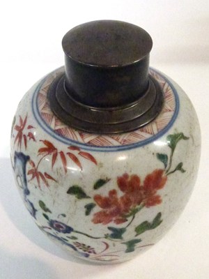 Lot 253 - A Chinese jar with polychrome decoration with...