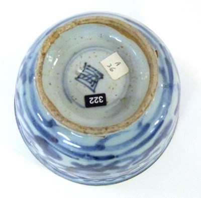 Lot 255 - A Chinese porcelain bowl decorated in blue and...