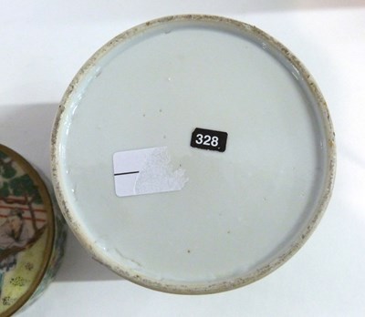 Lot 258 - A 19th Century Chinese porcelain jar and cover,...