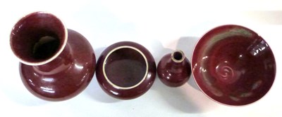 Lot 263 - Group of four Chinese flambe wares comprising...