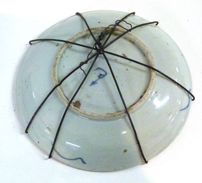 Lot 298 - A Chinese porcelain dish with dragon...