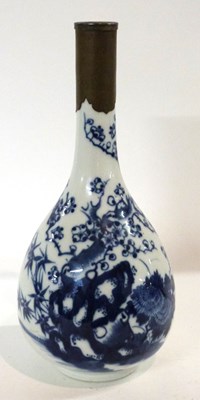 Lot 300 - A Chinese porcelain vase, baluster body with...