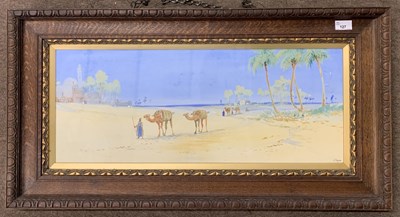 Lot 127 - J.Taylor (20th century), Far Eastern scene,...
