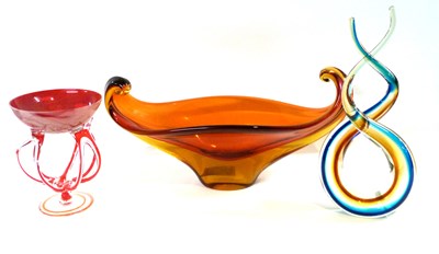 Lot 318 - Group of Art Glass wares including a Venetian...