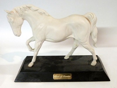Lot 341 - A Beswick model of a horse on rectangular...