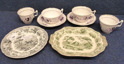 Lot 360 - A small 19th Century Spode Aesop's Fable plate...