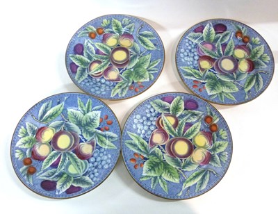 Lot 361 - An unusual group of four pearl ware plates,...