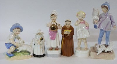 Lot 379 - Group of Royal Worcester child figures by...