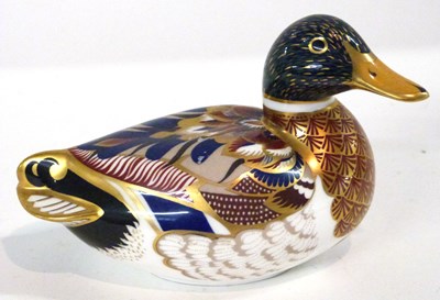 Lot 385 - A Royal Crown Derby paperweight model of a...