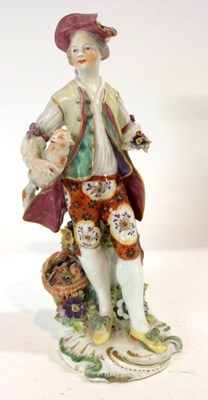 Lot 390 - An 18th Century Derby patch mark figure of a...