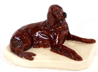 Lot 397 - A Royal Worcester model of a setter, modelled...