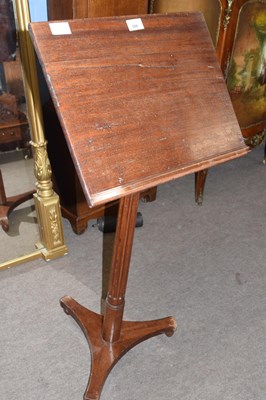 Lot 566 - A late 19th Century mahogany adjustable music...