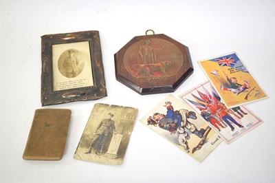 Lot 84 - First World War Death memorial plaque - Pte...