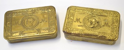 Lot 92 - Two 1914 Queen Mary First World War Christmas...