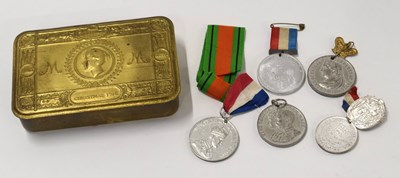Lot 93 - First World War 1914 Queen Mary Christmas tin...
