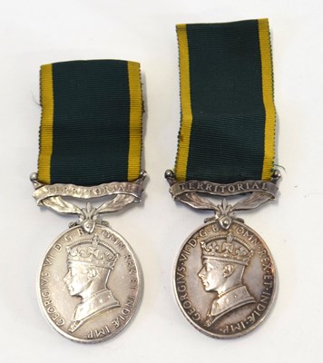 Lot 120 - Two Second World War GRVI Territorial...