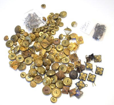 Lot 164 - Quantity of mixed British military buttons to...